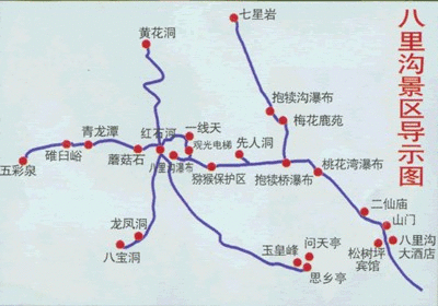 河南八里沟景区旅游攻略,河南八里沟景区旅游攻略图