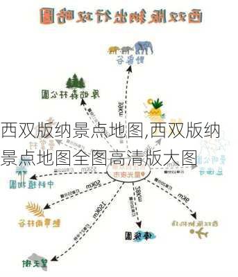 西双版纳景点地图,西双版纳景点地图全图高清版大图