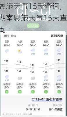 恩施天气15天查询,湖南恩施天气15天查询