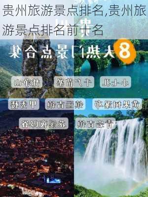 贵州旅游景点排名,贵州旅游景点排名前十名