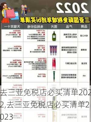 去三亚免税店必买清单2022,去三亚免税店必买清单2023