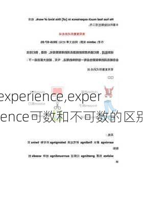 experience,experience可数和不可数的区别