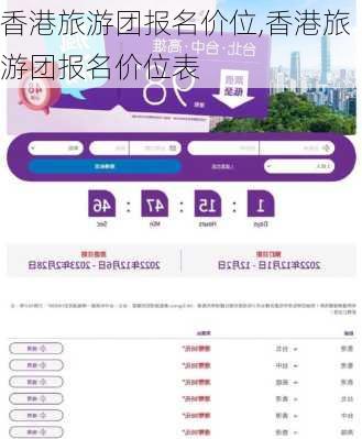 香港旅游团报名价位,香港旅游团报名价位表