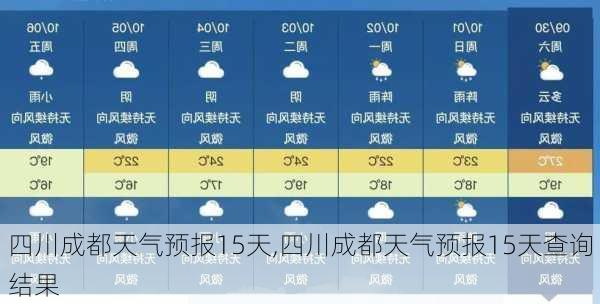 四川成都天气预报15天,四川成都天气预报15天查询结果