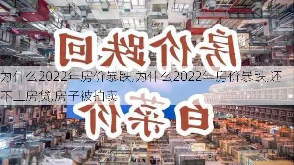 为什么2022年房价暴跌,为什么2022年房价暴跌,还不上房贷,房子被拍卖