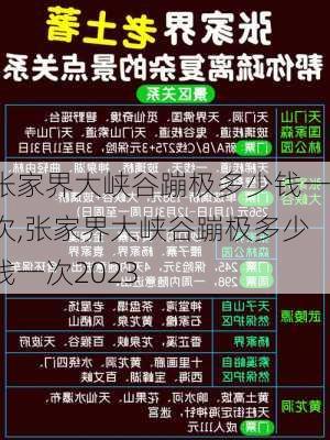 张家界大峡谷蹦极多少钱一次,张家界大峡谷蹦极多少钱一次2023