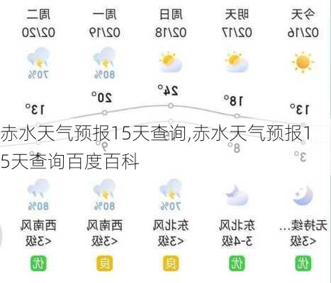 赤水天气预报15天查询,赤水天气预报15天查询百度百科