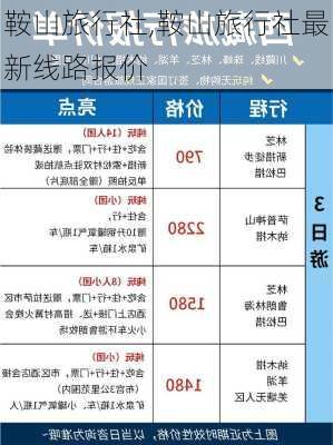 鞍山旅行社,鞍山旅行社最新线路报价