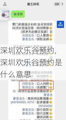 深圳欢乐谷预约,深圳欢乐谷预约是什么意思