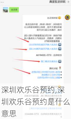 深圳欢乐谷预约,深圳欢乐谷预约是什么意思