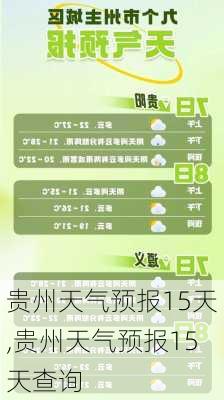 贵州天气预报15天,贵州天气预报15天查询