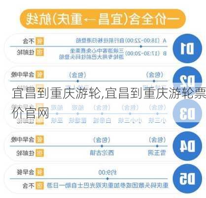 宜昌到重庆游轮,宜昌到重庆游轮票价官网