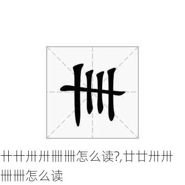 卄卄卅卅卌卌怎么读?,廿廿卅卅卌卌怎么读