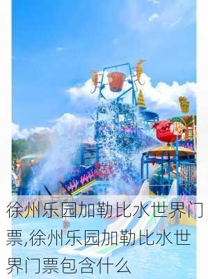 徐州乐园加勒比水世界门票,徐州乐园加勒比水世界门票包含什么