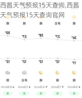 西昌天气预报15天查询,西昌天气预报15天查询官网