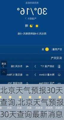 北京天气预报30天查询,北京天气预报30天查询最新消息