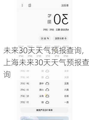 未来30天天气预报查询,上海未来30天天气预报查询