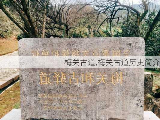 梅关古道,梅关古道历史简介