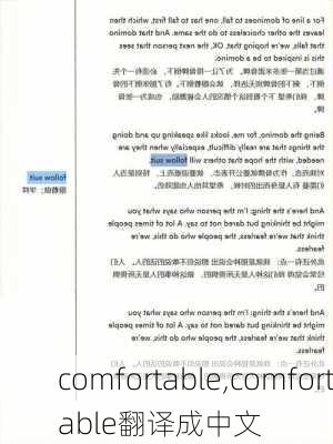 comfortable,comfortable翻译成中文