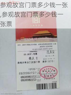 参观故宫门票多少钱一张,参观故宫门票多少钱一张票