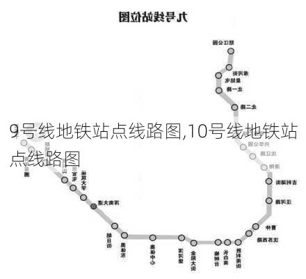 9号线地铁站点线路图,10号线地铁站点线路图