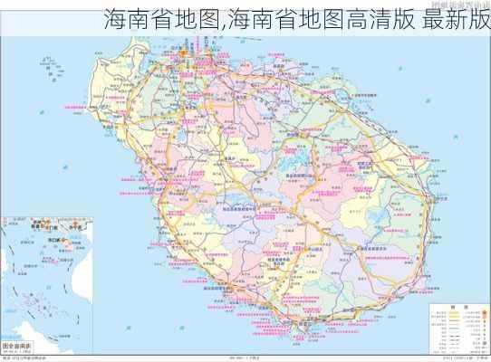 海南省地图,海南省地图高清版 最新版