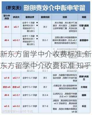 新东方留学中介收费标准,新东方留学中介收费标准 知乎