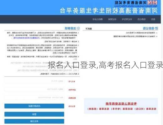 报名入口登录,高考报名入口登录