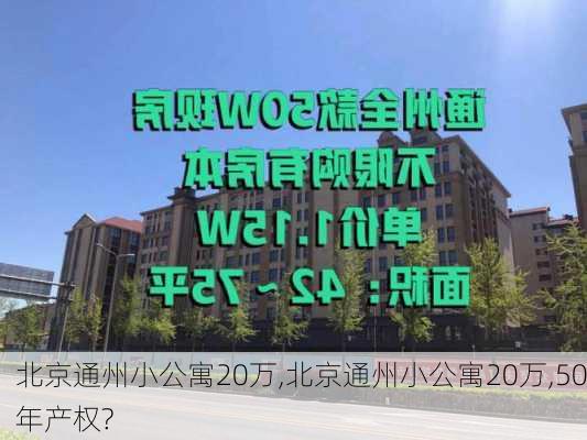 北京通州小公寓20万,北京通州小公寓20万,50年产权?