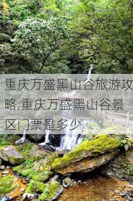 重庆万盛黑山谷旅游攻略,重庆万盛黑山谷景区门票是多少