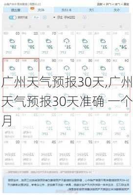 广州天气预报30天,广州天气预报30天准确 一个月