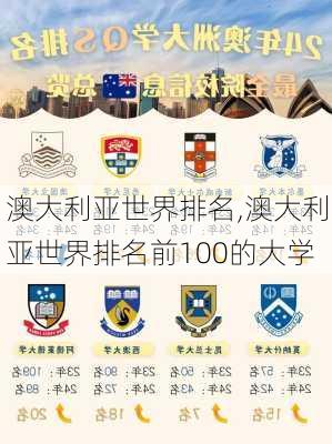 澳大利亚世界排名,澳大利亚世界排名前100的大学