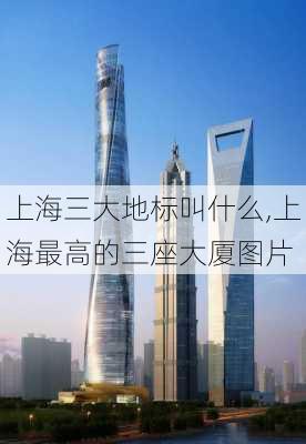 上海三大地标叫什么,上海最高的三座大厦图片