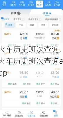 火车历史班次查询,火车历史班次查询app