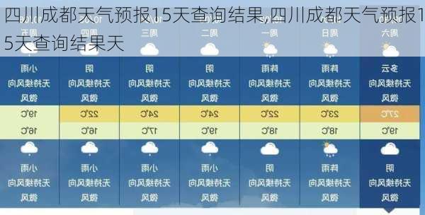 四川成都天气预报15天查询结果,四川成都天气预报15天查询结果天