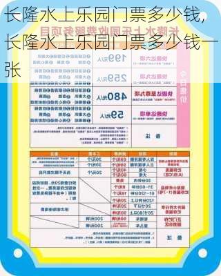 长隆水上乐园门票多少钱,长隆水上乐园门票多少钱一张