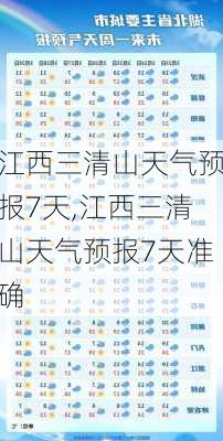 江西三清山天气预报7天,江西三清山天气预报7天准确