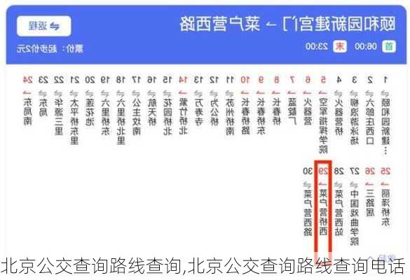 北京公交查询路线查询,北京公交查询路线查询电话