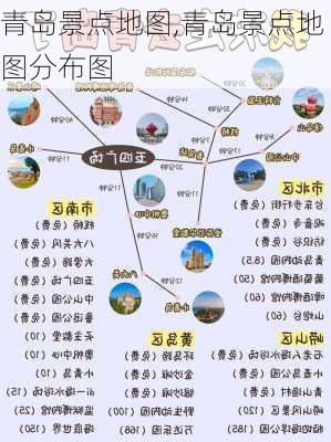 青岛景点地图,青岛景点地图分布图