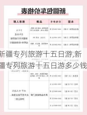 新疆专列旅游十五日游,新疆专列旅游十五日游多少钱