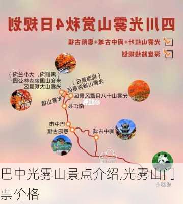 巴中光雾山景点介绍,光雾山门票价格