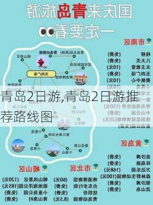 青岛2日游,青岛2日游推荐路线图