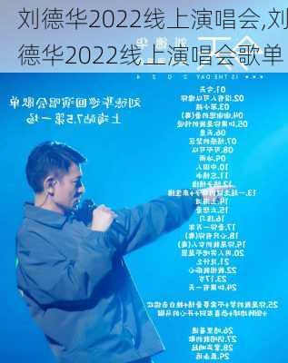 刘德华2022线上演唱会,刘德华2022线上演唱会歌单