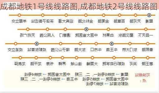 成都地铁1号线线路图,成都地铁2号线线路图