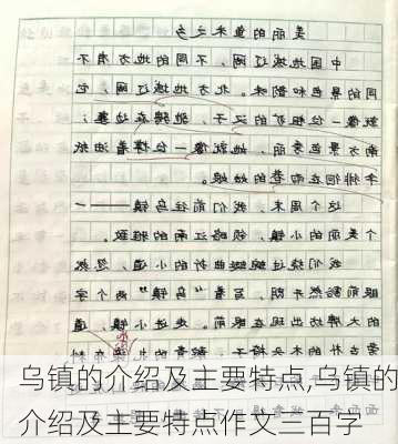 乌镇的介绍及主要特点,乌镇的介绍及主要特点作文三百字