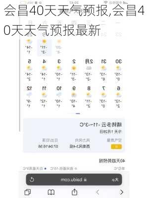 会昌40天天气预报,会昌40天天气预报最新