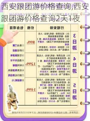 西安跟团游价格查询,西安跟团游价格查询2天1夜