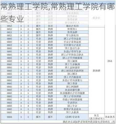 常熟理工学院,常熟理工学院有哪些专业