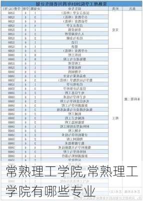 常熟理工学院,常熟理工学院有哪些专业