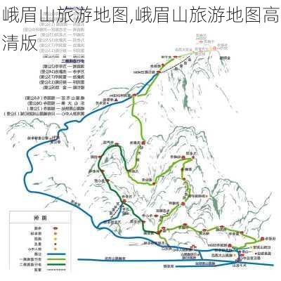 峨眉山旅游地图,峨眉山旅游地图高清版